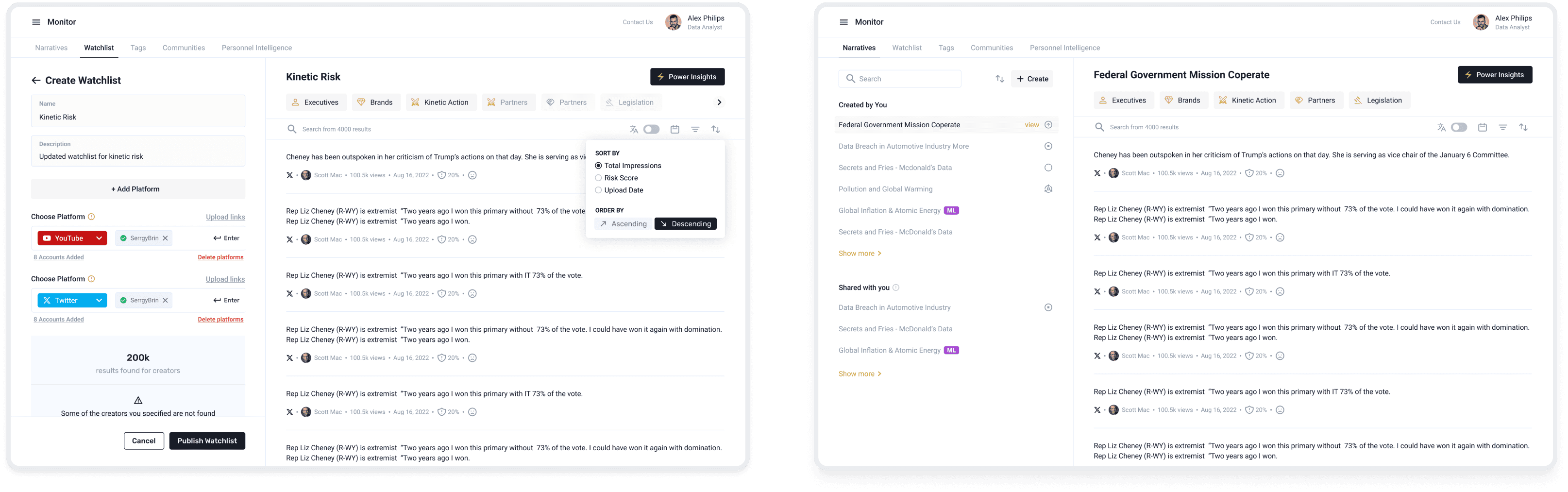 AI Social Intelligence Platform , 1